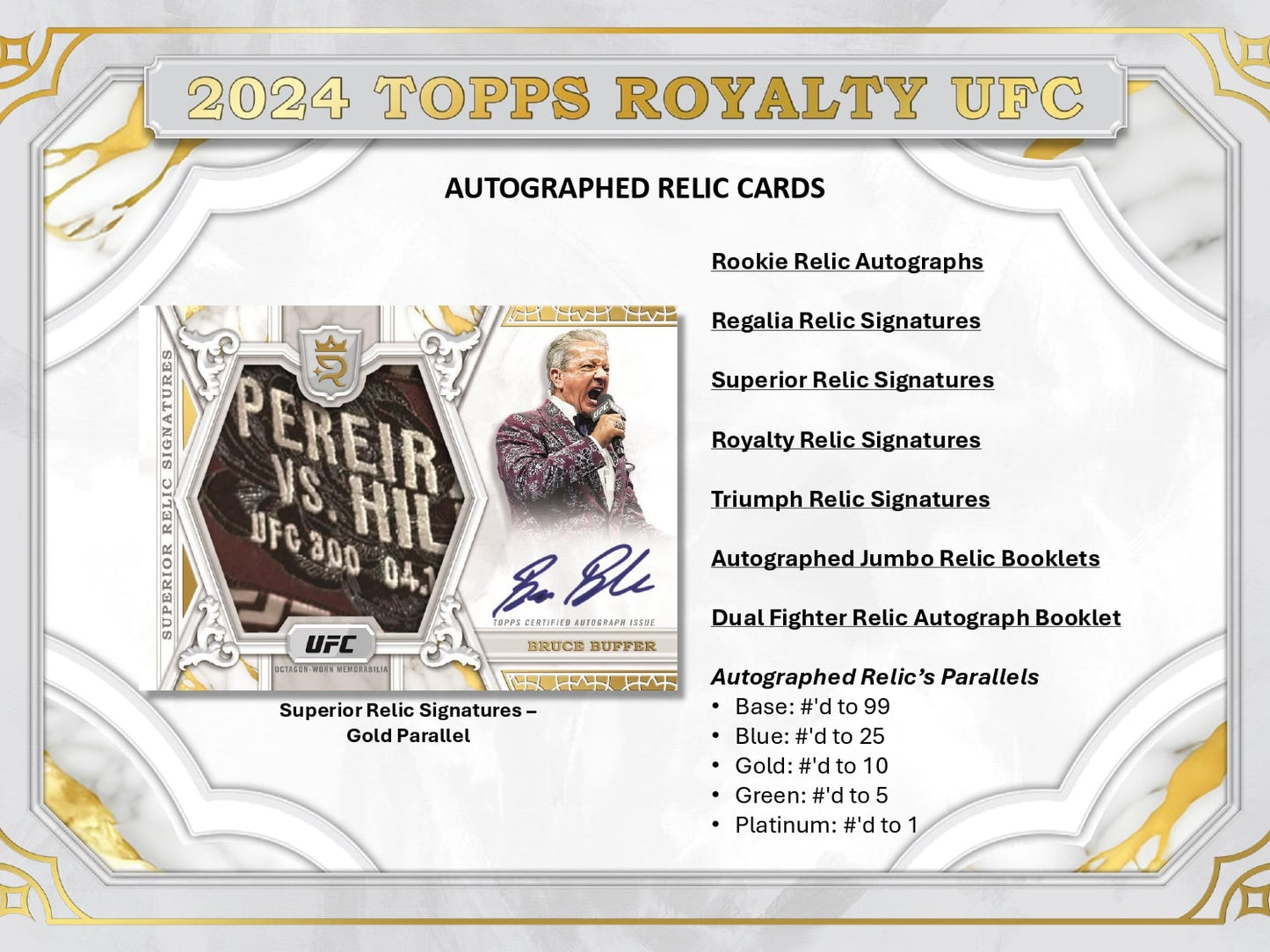 Topps Royalty UFC 2024 - Hobby Box