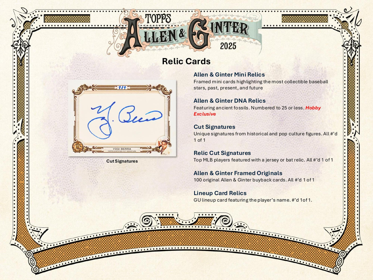Topps Allen & Ginter Baseball 2025 - Hobby Box
