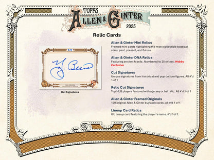 Topps Allen & Ginter Baseball 2025 - Hobby Box