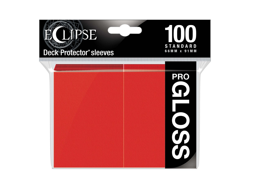 Ultra PRO Eclipse Gloss Standard Sleeves - Red  (100)