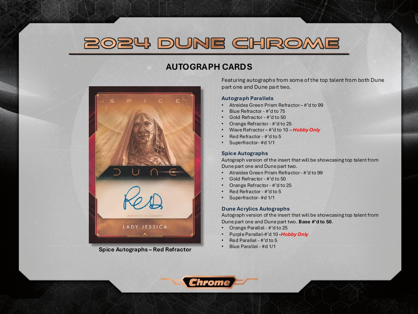 Topps Chrome Dune 2024 - Hobby Box