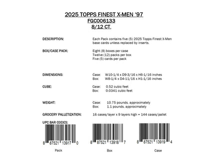 Topps Finest X-Men 97 - Hobby Box