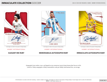 Panini Immaculate Soccer 2024/25 - International Hobby Box