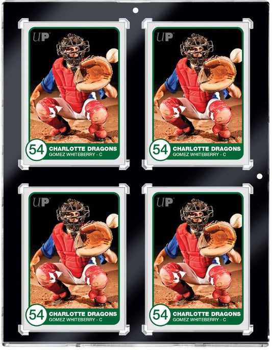 Ultra PRO 130PT 4-Card Black Border UV ONE-TOUCH Magnetic Holder