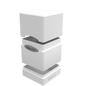 Ultra PRO Satin Tower Deck Box - Arctic White