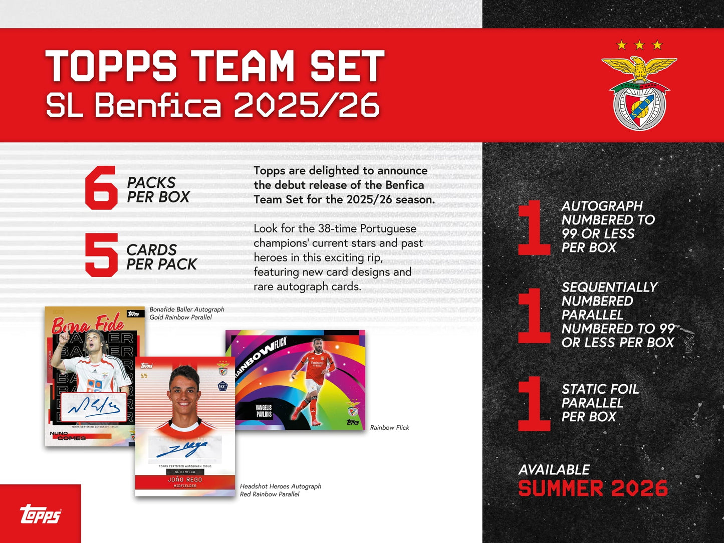 Topps Benfica Team Set 2025/26
