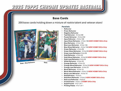 Topps Chrome Updates Baseball 2025 - Jumbo Box
