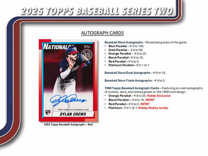 Topps MLB Baseball Series 2 2025 - Jumbo Box