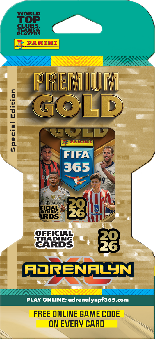 Panini FIFA 365 AdrenalynXL 2026 - Premium Gold Booster
