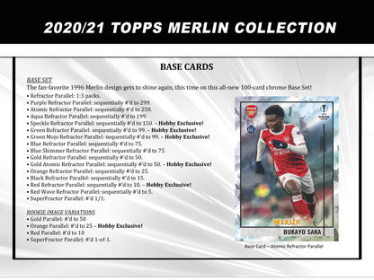 Topps Merlin UEFA Chrome 2020/21 - Hobby box