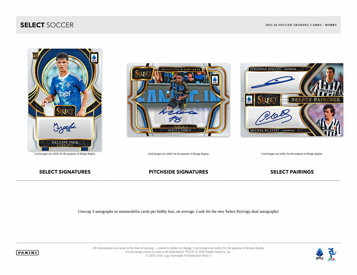 Panini Select Serie A 2025/26 - Hobby Box