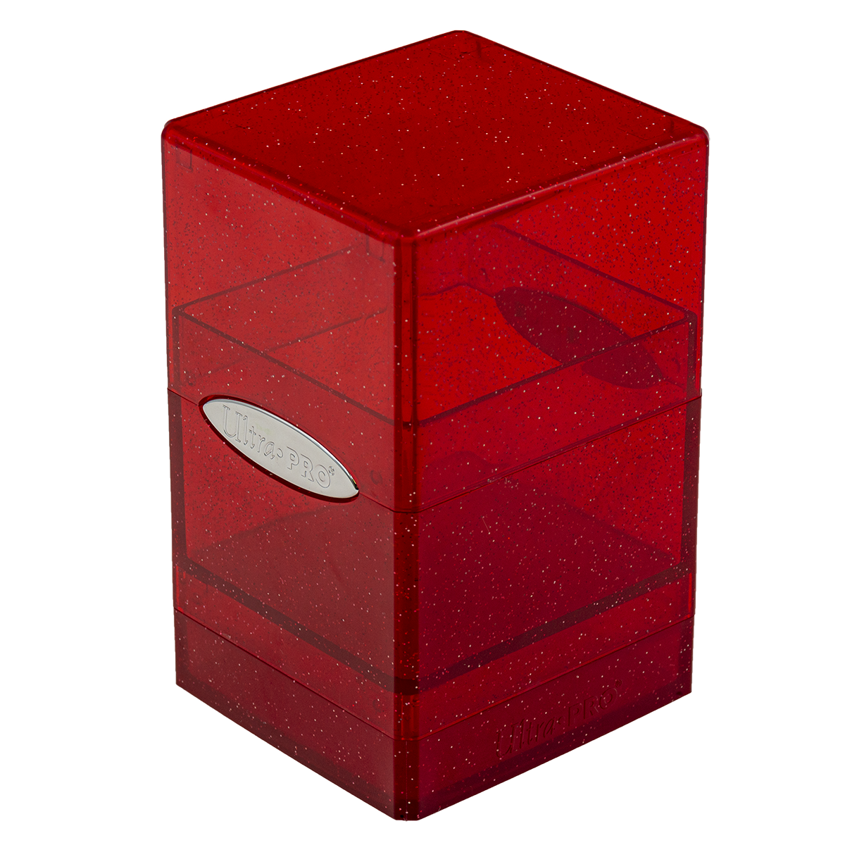 Ultra PRO Satin Tower Deck Box - Glitter Red