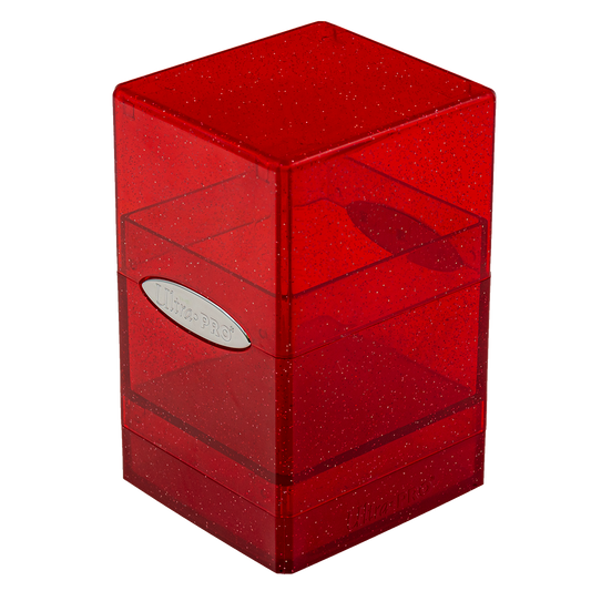 Ultra PRO Satin Tower Deck Box - Glitter Red