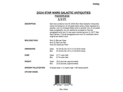 Topps Star Wars Galactic Antiquities 2024