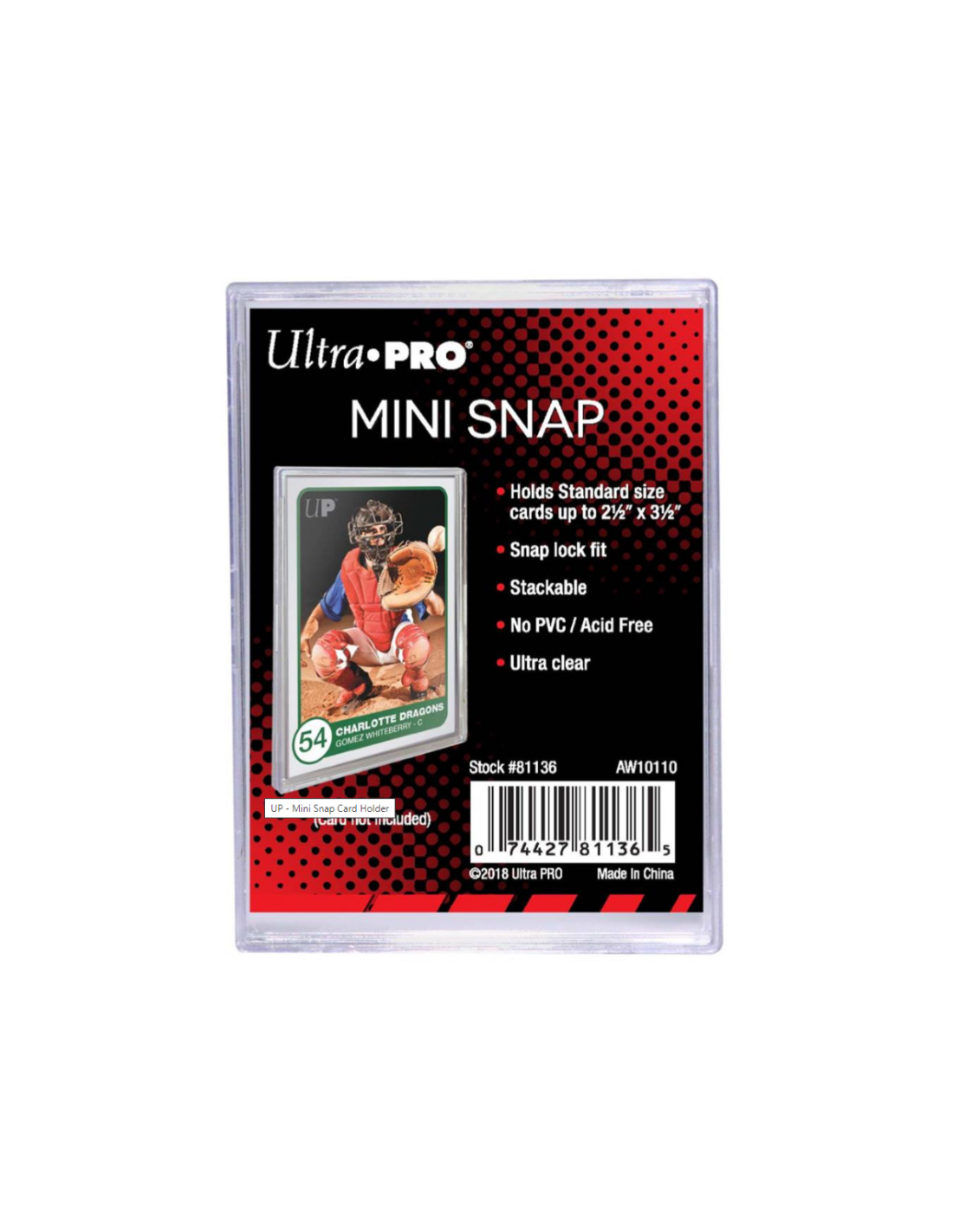 Ultra PRO Mini Snap Card Holder (1 stk)