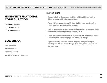 Panini Donruss Soccer Road to World Cup 2025/26 - International Hobby Box