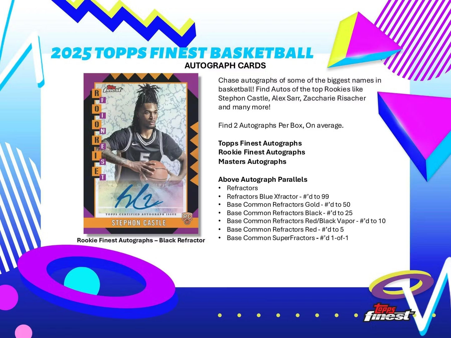 Topps Finest Basketball 2024/25 - Hobby Box