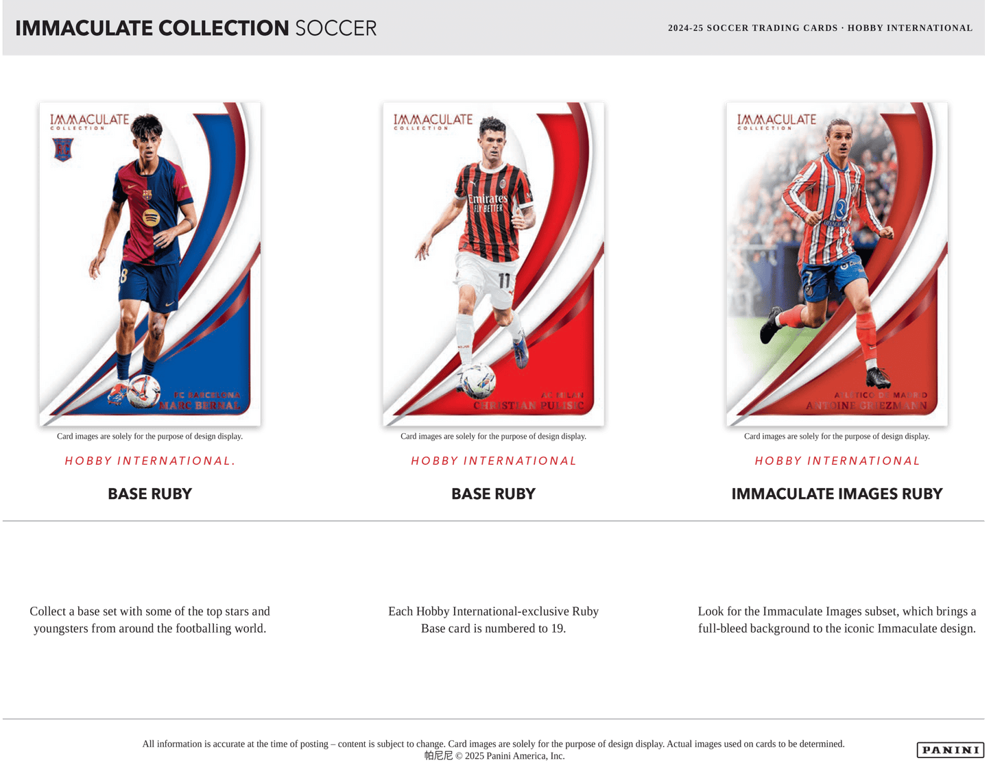 Panini Immaculate Soccer 2024/25 - International Hobby Box