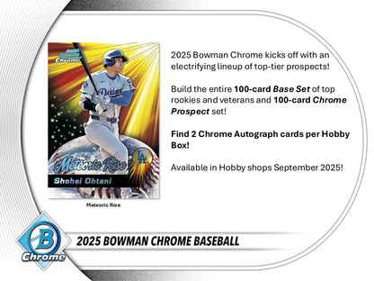 Topps Bowman Chrome Baseball 2025 - Hobby Box