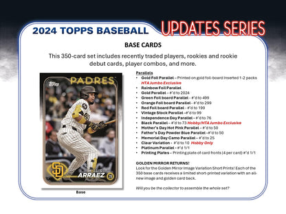 Topps Update Series Baseball 2024 - Jumbo Box