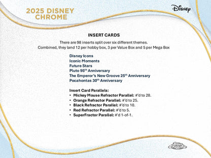 Topps Chrome Disney 2025 - Value Box