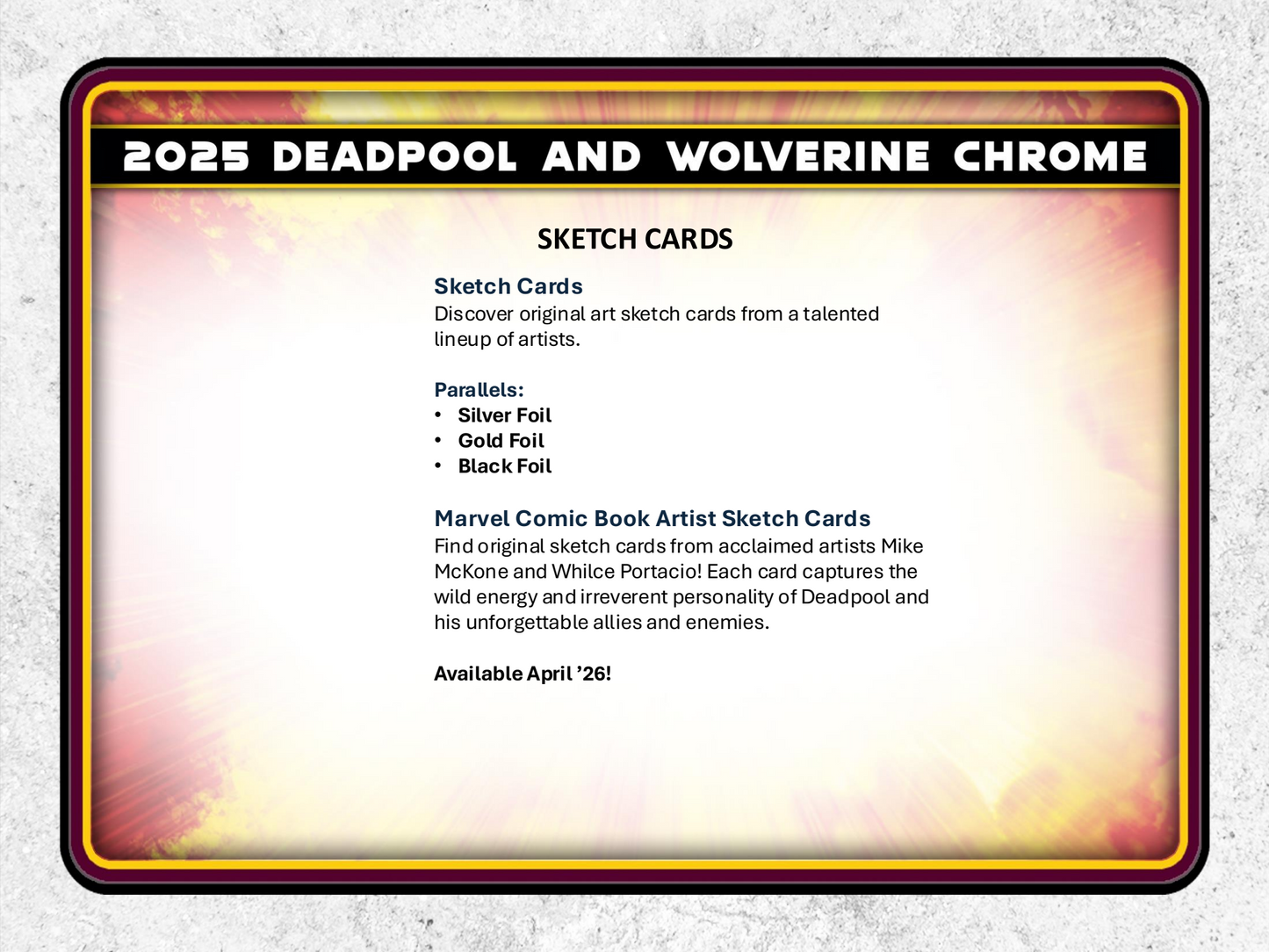 Topps Chrome Deadpool 2025 - Hobby Box