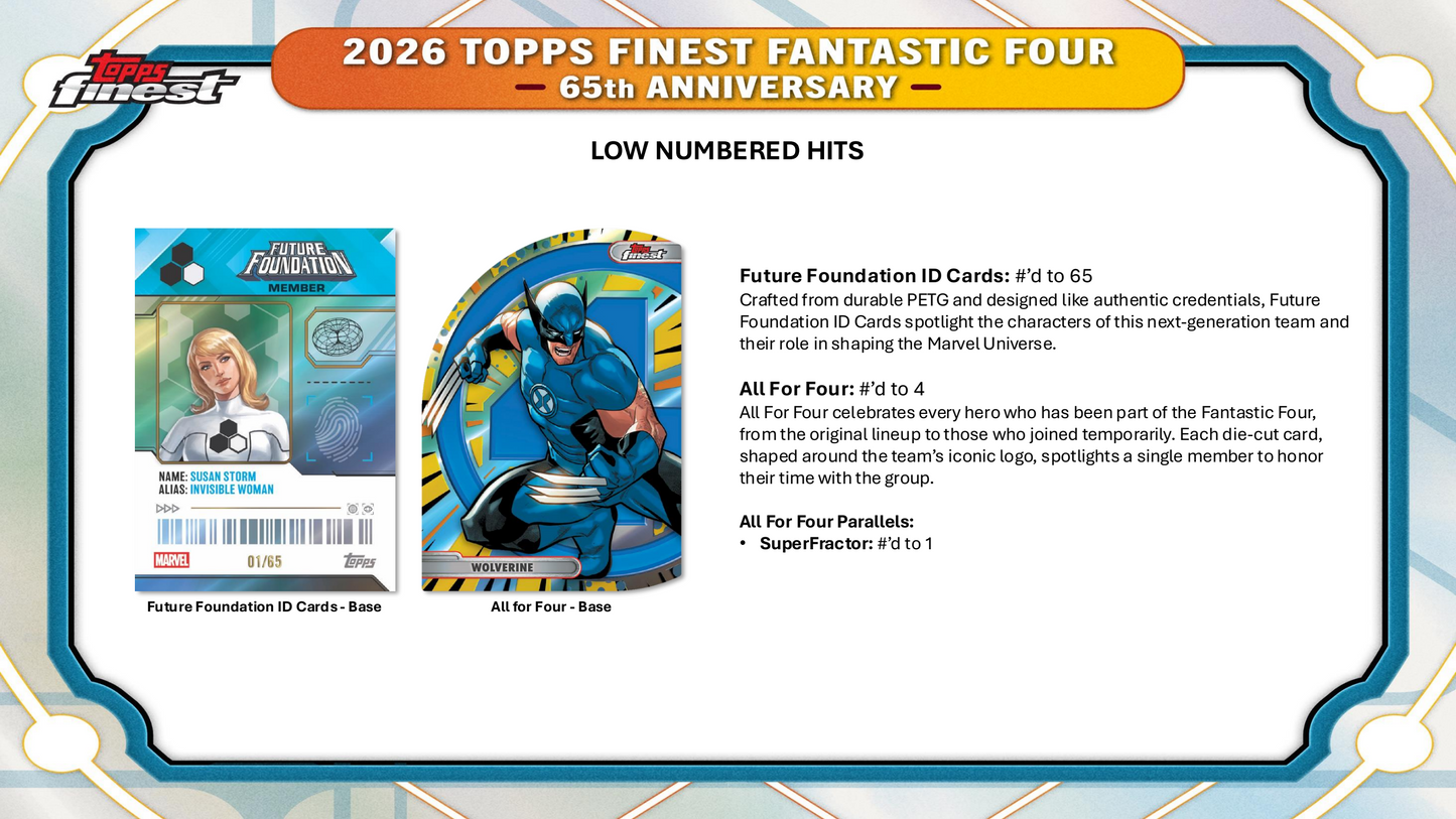 Topps Finest Fantastic Four 2026 - Hobby Box