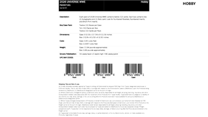 Topps WWE Universe 2026 - Value Box