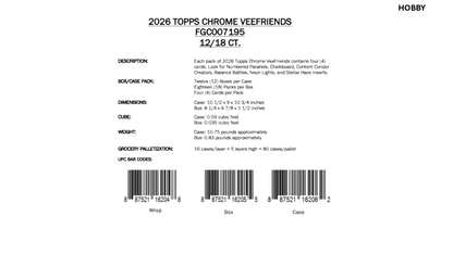 Topps Chrome VeeFriends 2026 - Mega Box