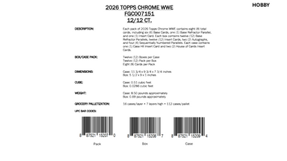 Topps Chrome WWE 2026 - Hobby Box