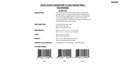 Topps NBA Signature Class Basketball 2025/26 - Hobby Box