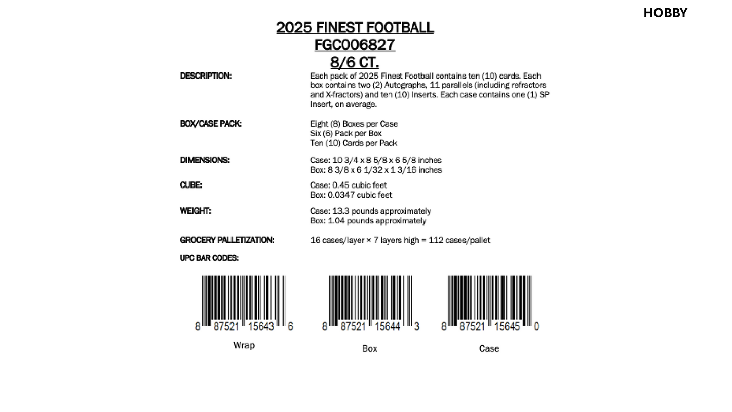 Topps Finest NFL Football 2025 - Breakers Delight