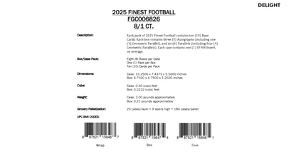 Topps Finest NFL Football 2025 - Breakers Delight