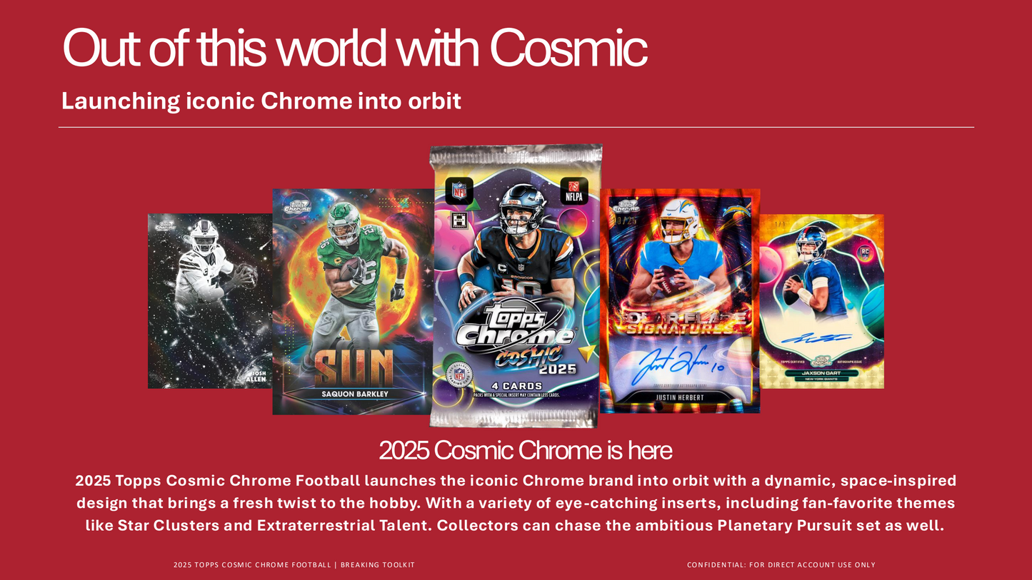 Topps Cosmic Chrome Football 2025 - Hobby Box