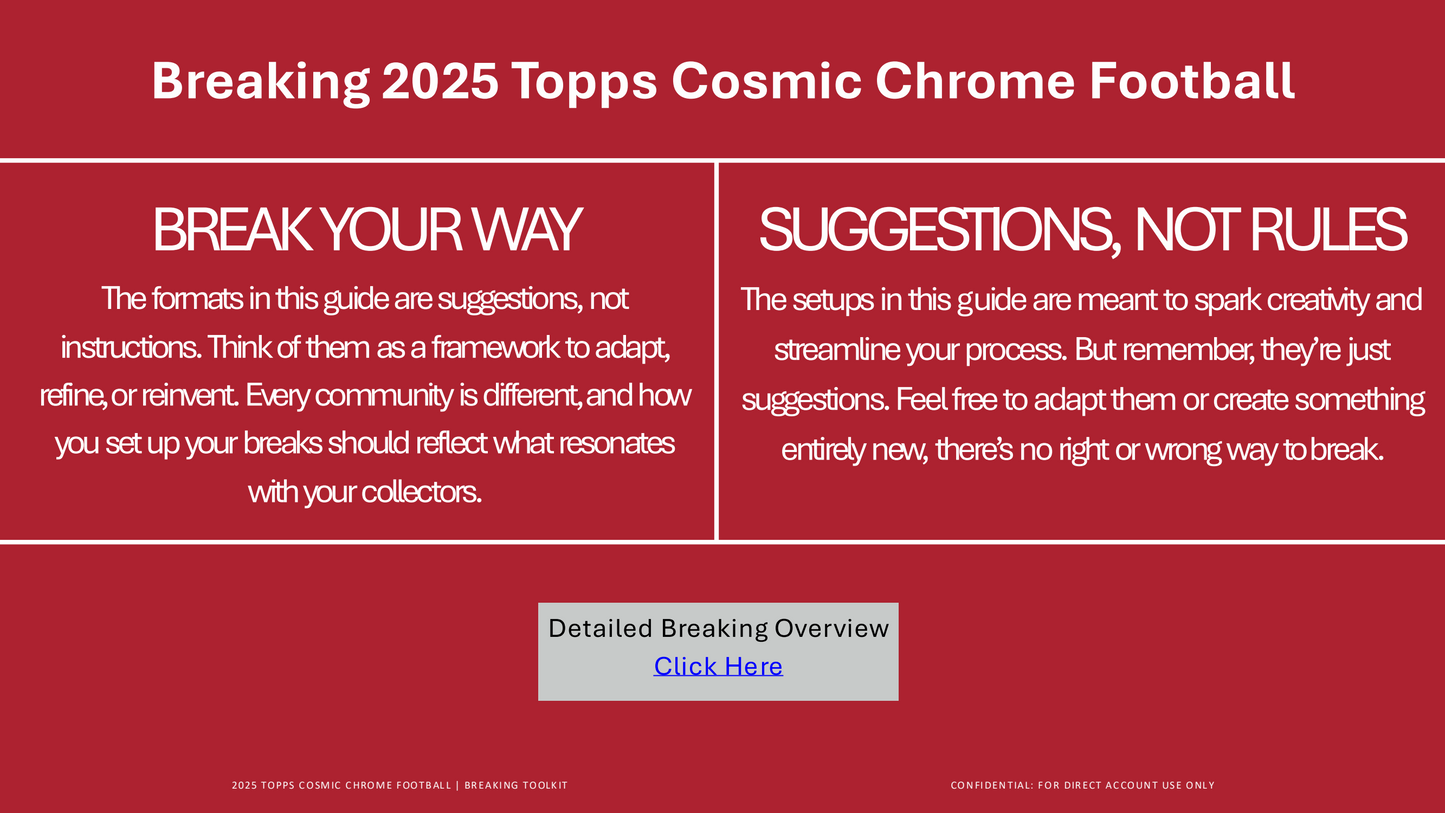 Topps Cosmic Chrome Football 2025 - Hobby Box