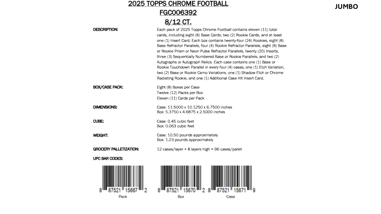 Topps Chrome NFL Football 2025 - Breakers Delight