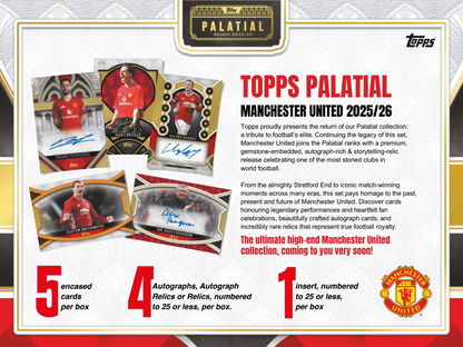 Topps Manchester United Palatial 2025/26