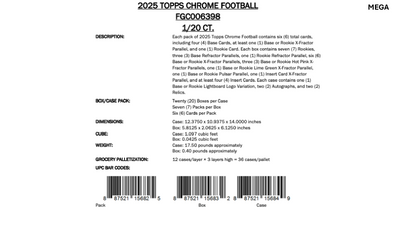 Topps Chrome NFL Football 2025 - Breakers Delight