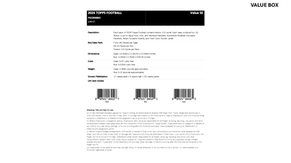 Topps NFL Football Flagship 2026 - Hobby Box