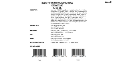 Topps Chrome NFL Football 2025 - Breakers Delight