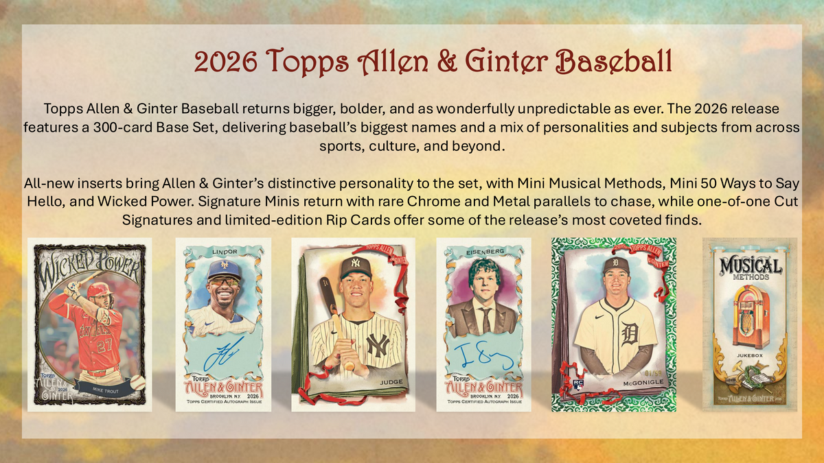 Topps Allen and Ginter Baseball 2026 - Hobby Box