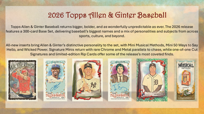 Topps Allen and Ginter Baseball 2026 - Hobby Box