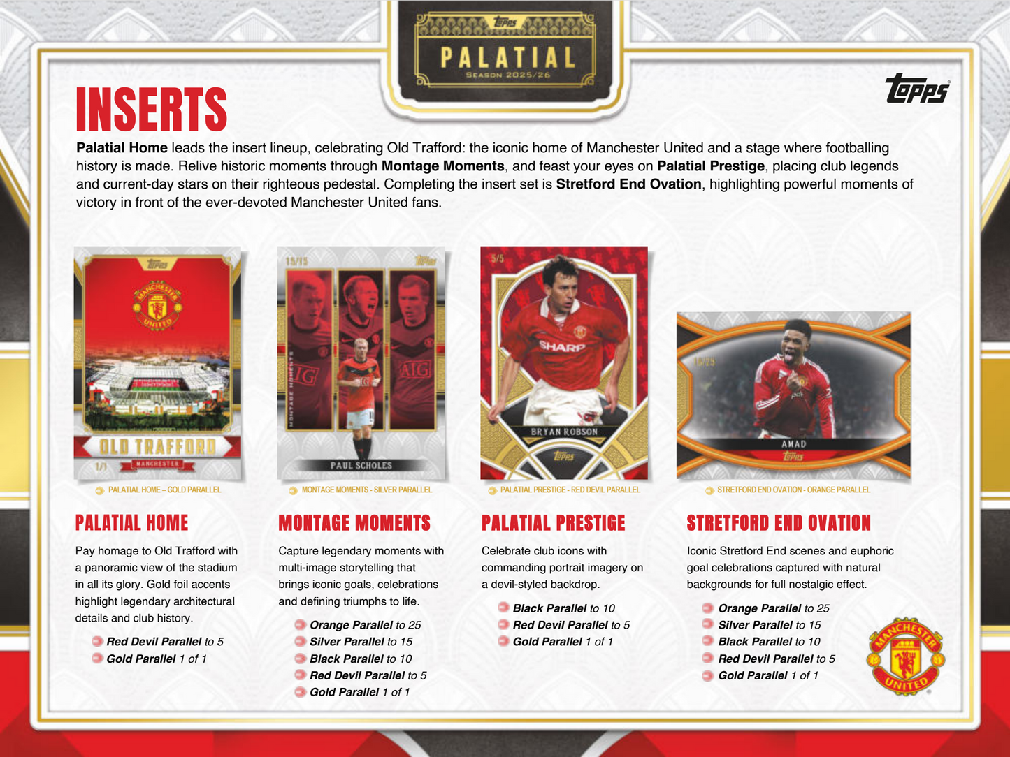 Topps Manchester United Palatial 2025/26