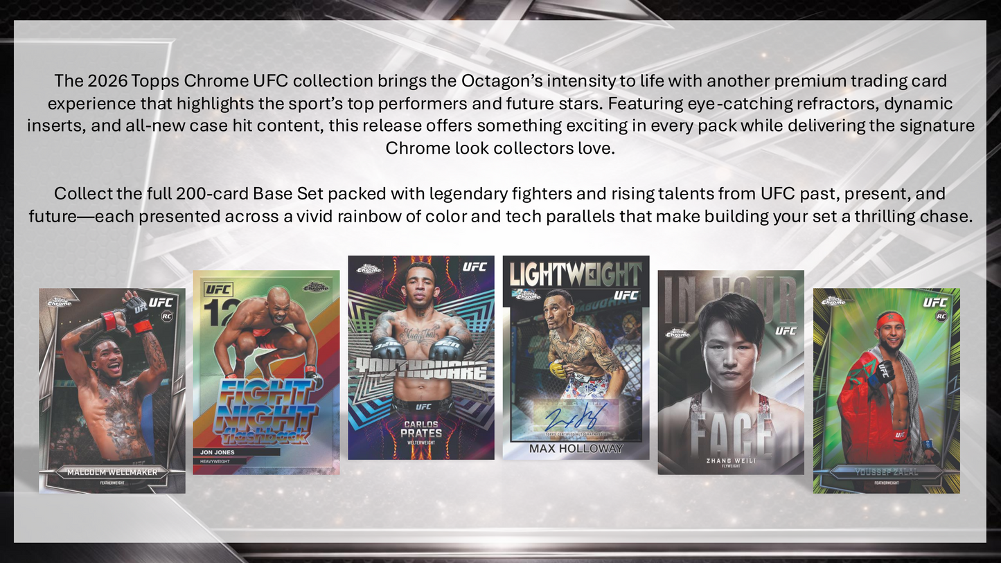 Topps Chrome UFC 2026 - Hobby Box