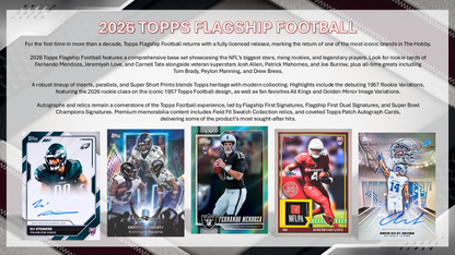 Topps NFL Football Flagship 2026 - Hobby Box