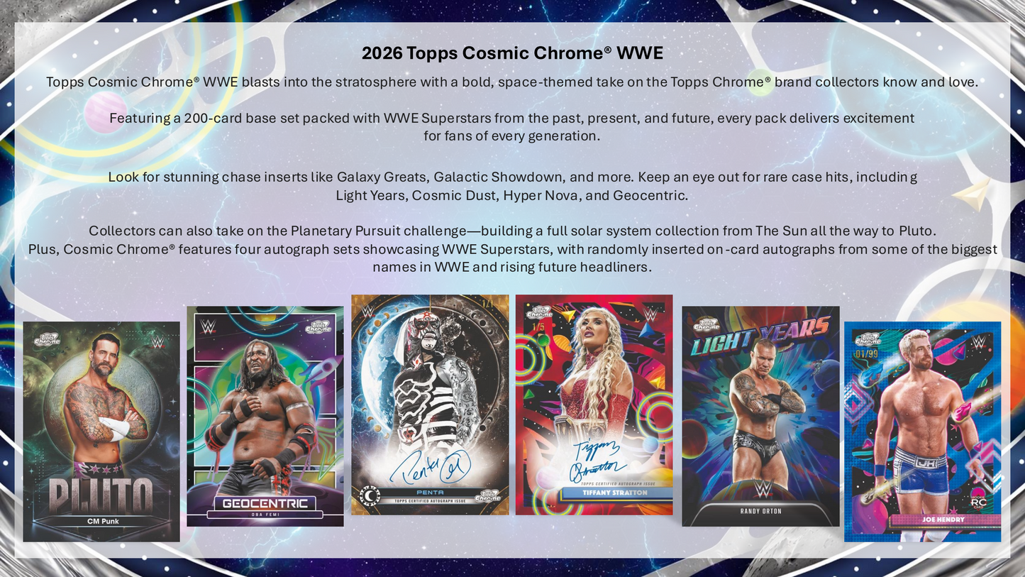 Topps Cosmic Chrome WWE 2026 - Hobby Box