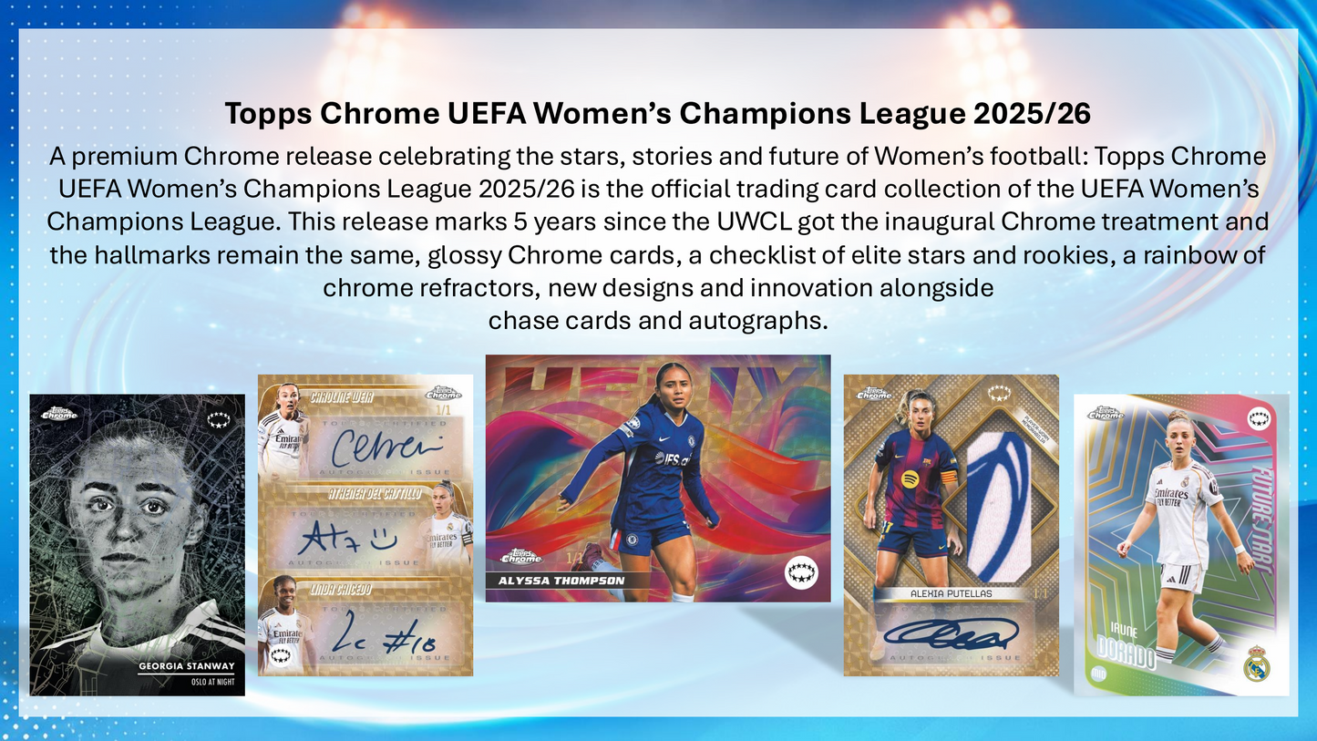 Topps Chrome UEFA Women's Champions League 2025/26 - Hobby Box