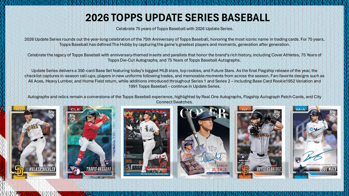 Topps Update Series Baseball 2026 - Jumbo Box