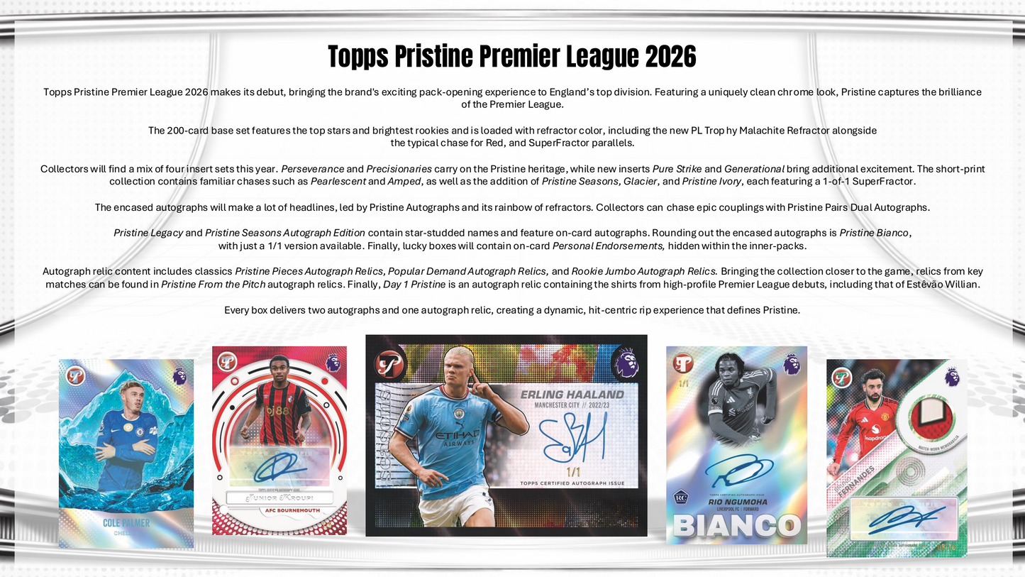Topps Pristine Premier League 2025/26 - Hobby Box
