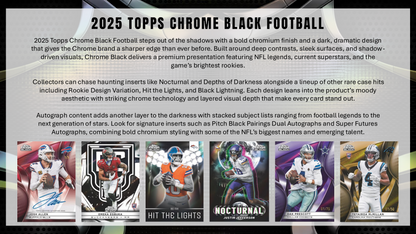 Topps Chrome Black Football 2025 - Hobby Box